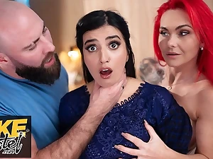 Aaliyah Yasin & Roxi Keogh shot at ultra-kinky 3some with Brit COUGAR couple up Feigning Hostel